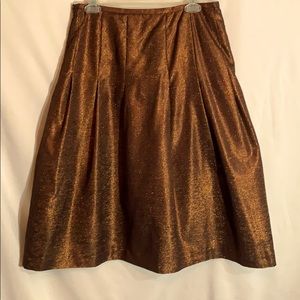 Gorgeous Silk  Bronze Formal or Party Skirt